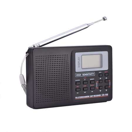 FM/AM/SW/LW/TV Sound Full Frequency Receiver Radio Alarm Clock Type 1