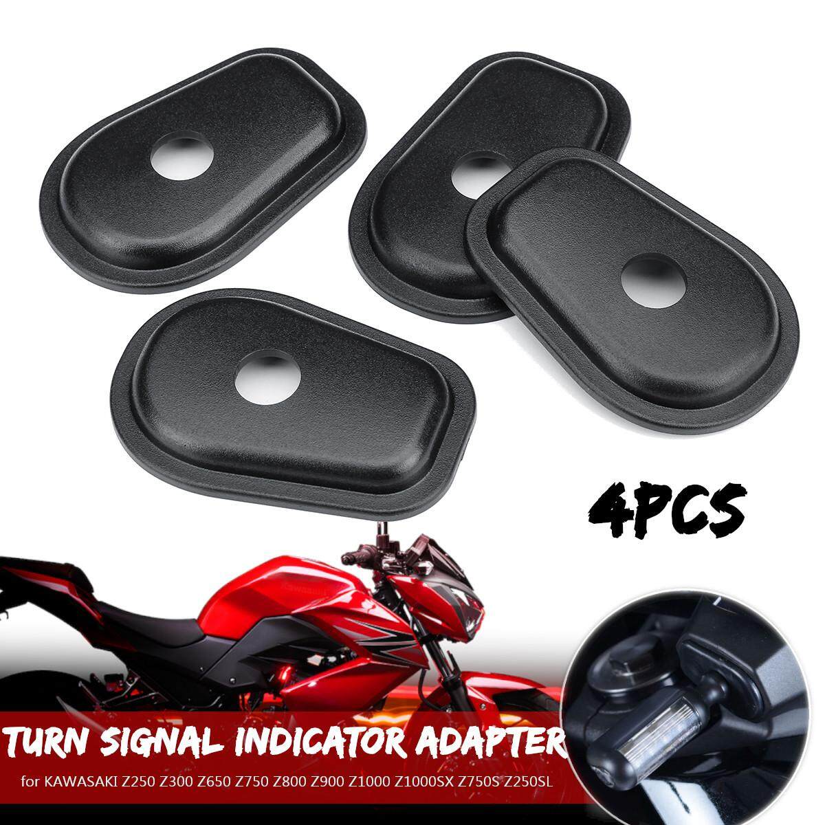 Black Motorcycle Refit Turn Signal Lights Adapter Spacers for Kawasaki Z250 Z300 Z650 Z750 Z800 Z900 Z1000 Z1000SX Z750S Z250SL