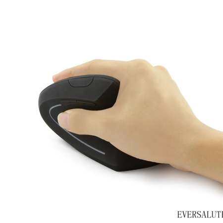 เมาส์คอมพิวเตอร์, Eversalute ไร้สาย MICE, แนวตั้งที่เหมาะกับการยศาสตร์ความแม่นยำสูงเมาส์แบบออปติคัล, 2.4G ไร้สายเมาส์ออฟติคัลเเบบสาย USB ปรับ DPI (800/1200/1600) สำหรับแล็ปท็อป/PC/Tablet.6 ปุ่ม
