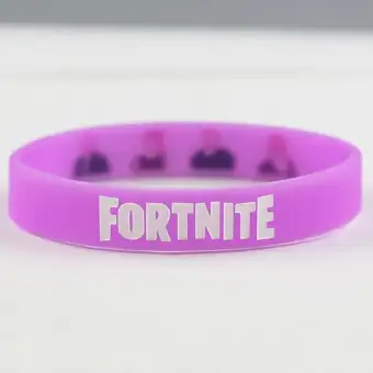 Linfang Unisex Popular Fortnite Fine Printing Fashion Luminous Silicone Bracelet - 