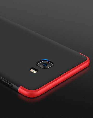 เคสโทรศัพท์สำหรับซัมซุงกาแล็คซี่ C9 Pro, 3 in 1 Double DIP 360 ° ป้องกัน Ultra พลาสติกแข็งบาง/PC เคสโทรศัพท์เคลือบ [ป้องกันตก] โทรศัพท์ [กันกระแทก]/เคสปกป้องโทรศัพท์สำหรับซัมซุงกาแล็คซี่ C9 Pro - INTL