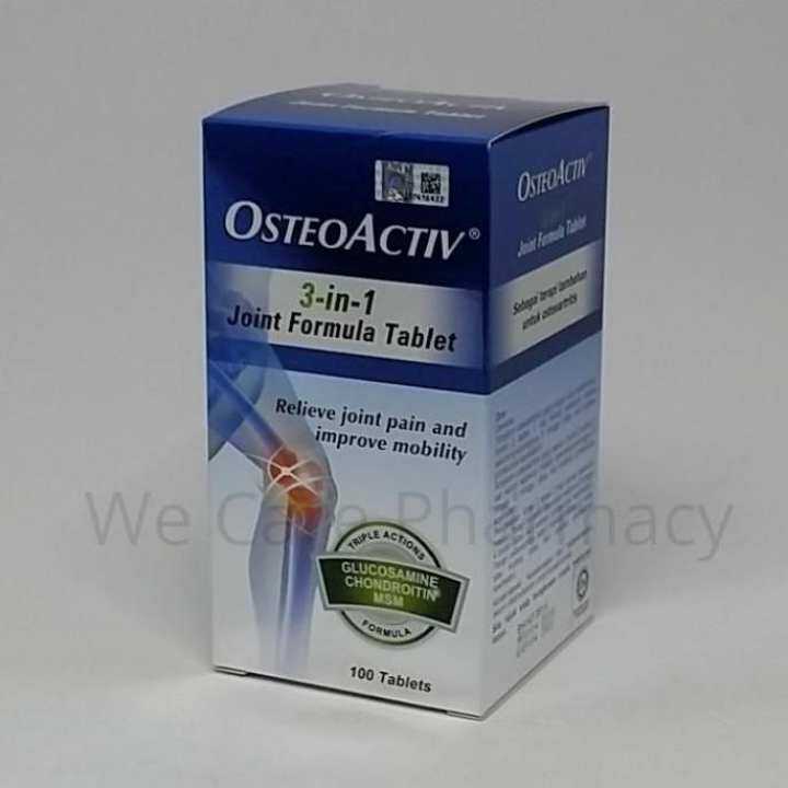 OsteoActiv 3In1 Joint Formula Tablets 100's Exp8/2021 (Glucosamine