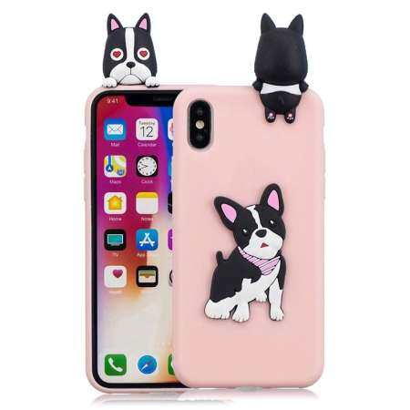 PERFECT สำหรับ iPhone XS MAX เคสหลัง Ultra ผอมบางนุ่ม TPU 3D น่ารักการ์ตูนเคสโทรศัพท์มีลาย Anti - Scratch ฝาครอบป้องกันคนรัก Unicorn