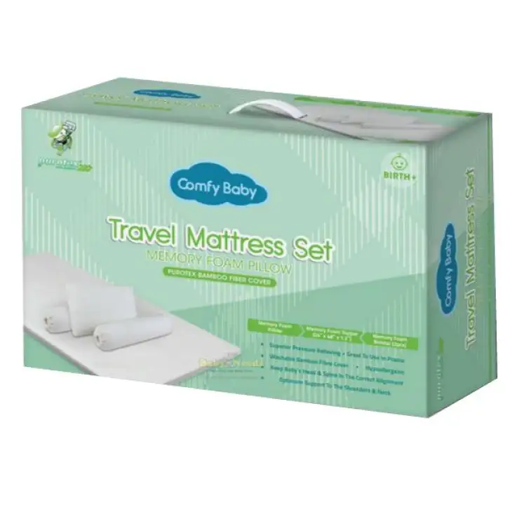 comfy baby travel mattress set