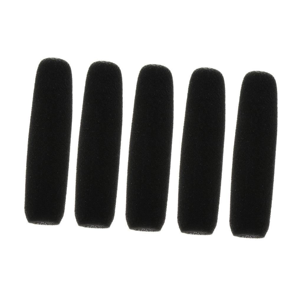 Almencla 5 Pack Replacement Microphone Windscreen Foam Mic Cover for Interview Microphone