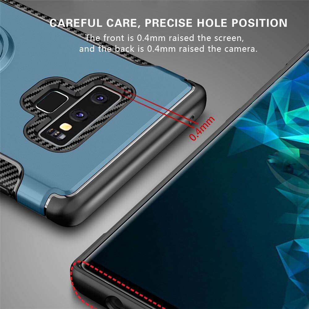 Ốp Điện Thoại Cho Samsung Galaxy Note 9, Ốp Silicon Nam Châm Sang Trọng Vỏ Ốp Cứng Nhẫn Kim Loại