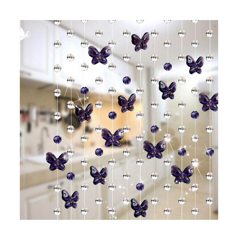 1m Glass Crystal Beads Chain Curtain Window Passage Wedding