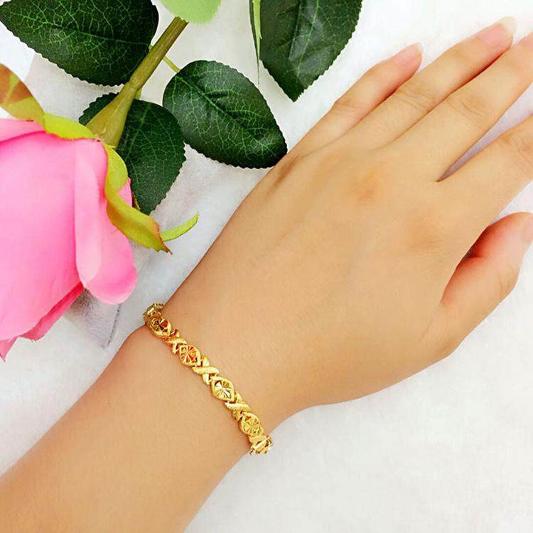 24k gold electroplated bracelet
