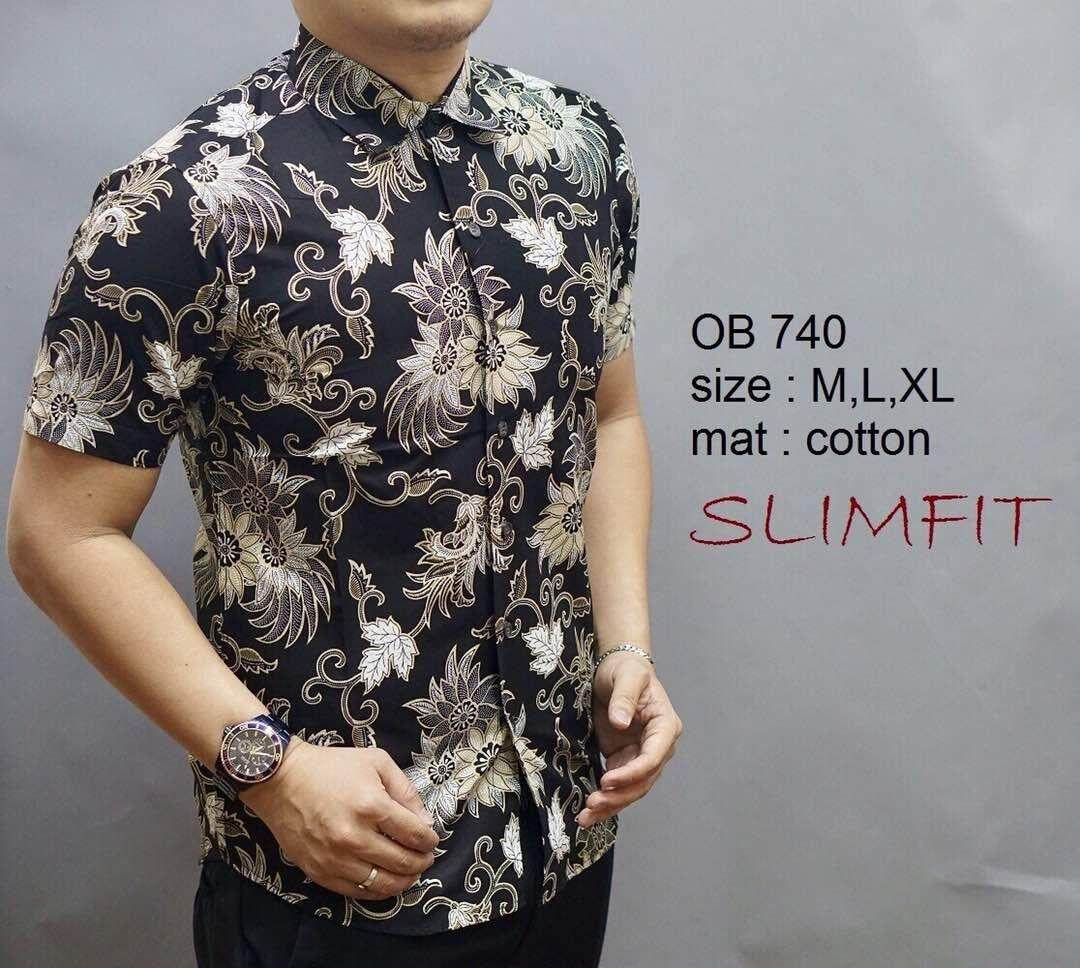 baju batik lelaki slim fit