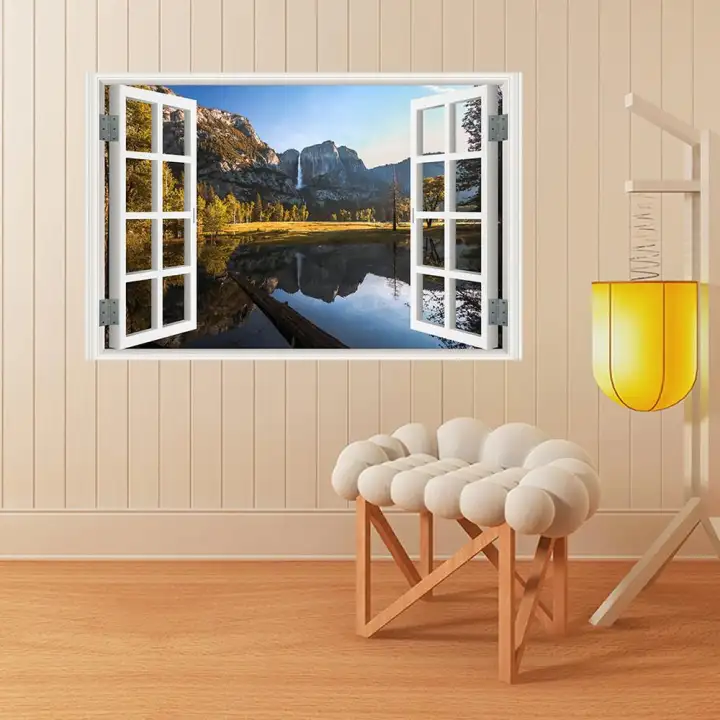 3d Full Colour High Definition Nature Scenery False Faux Window