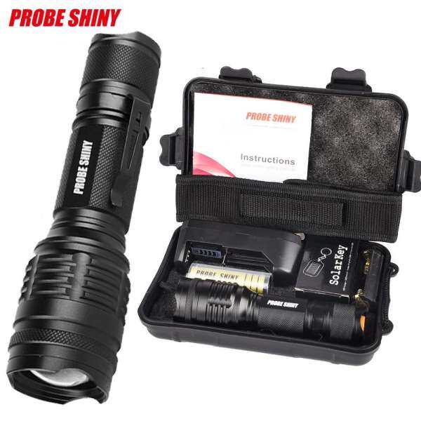 X800 Shadowhawk 6000lm Tactical Flashlight T6 LED Military Torch Gift Kit