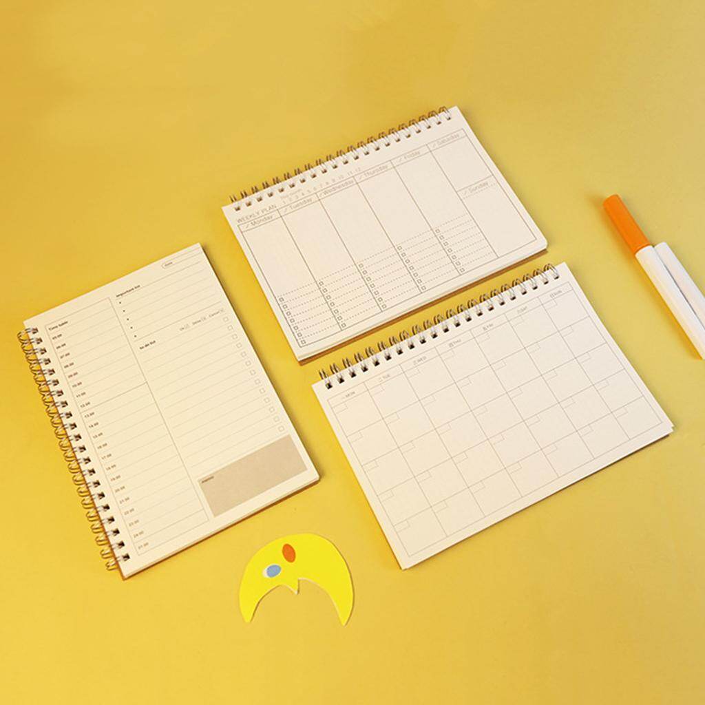 Planner Book Monthly Weekly Daily Agenda Schedule Blank Diary DIY Study Notebook - intl