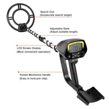 YUCI เครื่องตรวจจับโลหะกันน้ำ GOLD Digger ตามหานักล่า Deep Sensitive ค้นหา