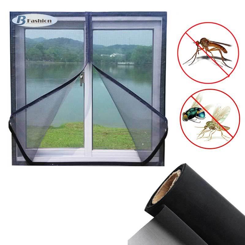 B-f 200x150cm/150x130cm diy flyscreen curtain insect fly mosquito bug window mesh screen
