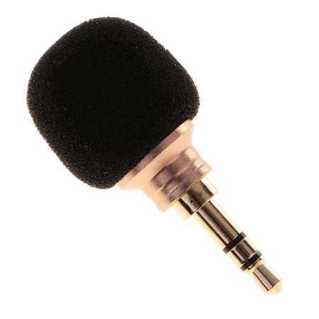 Miracle Shining Mini 3.5mm Microphone Mic For Smartphone Mobile Phone Recording 3.5 MM Double channel