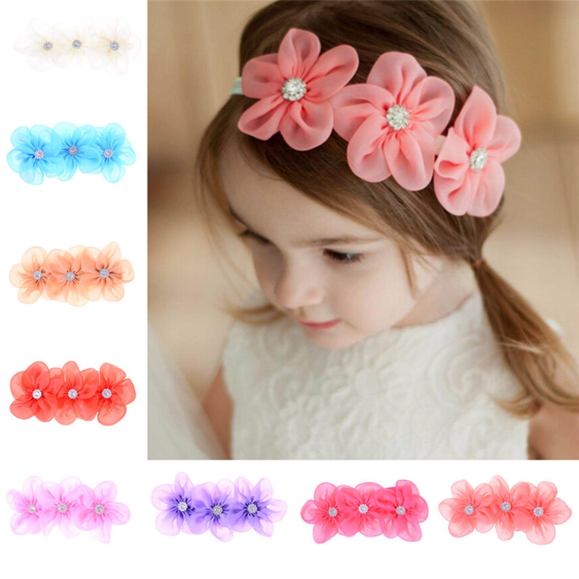 Boutique Infants Girl Heart Cute Hair Headwear Baby Headband Hairbands Flower