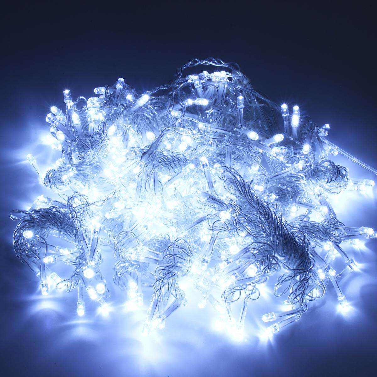 300 LED Curtain Lamp Bulb icicle Waterfall String Fairy Light Xmas Wedding 3Mx3M