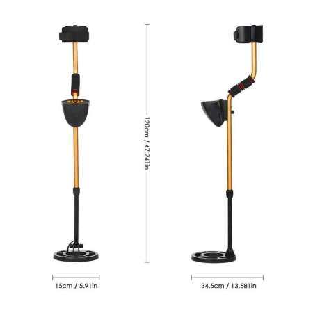 Dsan เครื่องตรวจจับโลหะทอง Digger Treasure Hunter MD-3010II