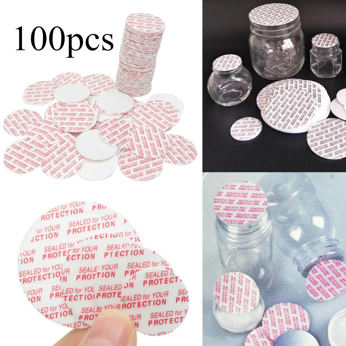 100pcs Press Seal Cap Liners Foam Safety Tamper Seals Jar Bottle # 24mm