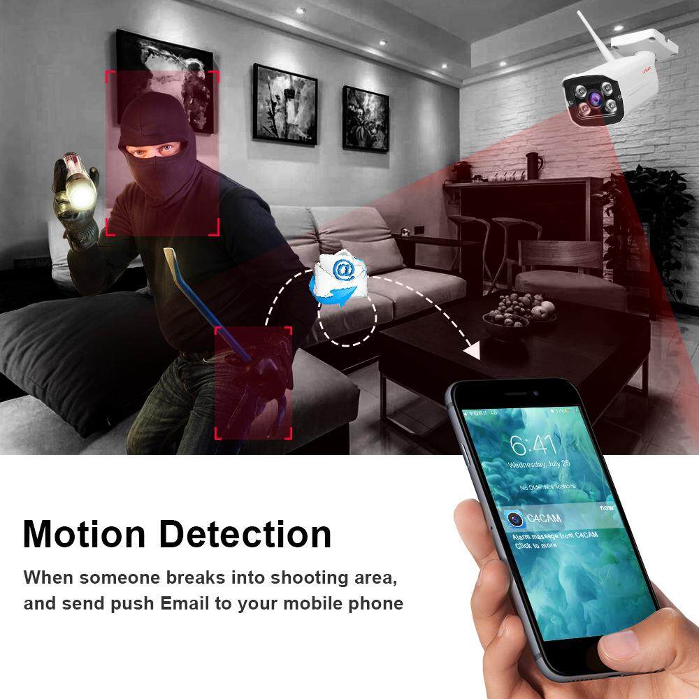 EVKVO V380 V380S APP HD 1080P ( SD Card Slot ) ( Power Aapter ) wifi