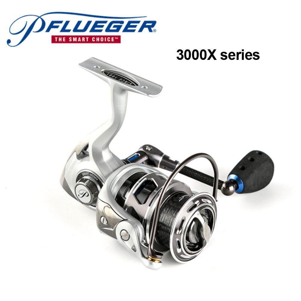 2 Color Pflueger PARXTSP Pre-Loading Spinning Reel 10+1BB 6.2:1 2 Series Left/Right Hand Durable Fishing Accessories Pesca Angler Tool (Silver,Light Grey)