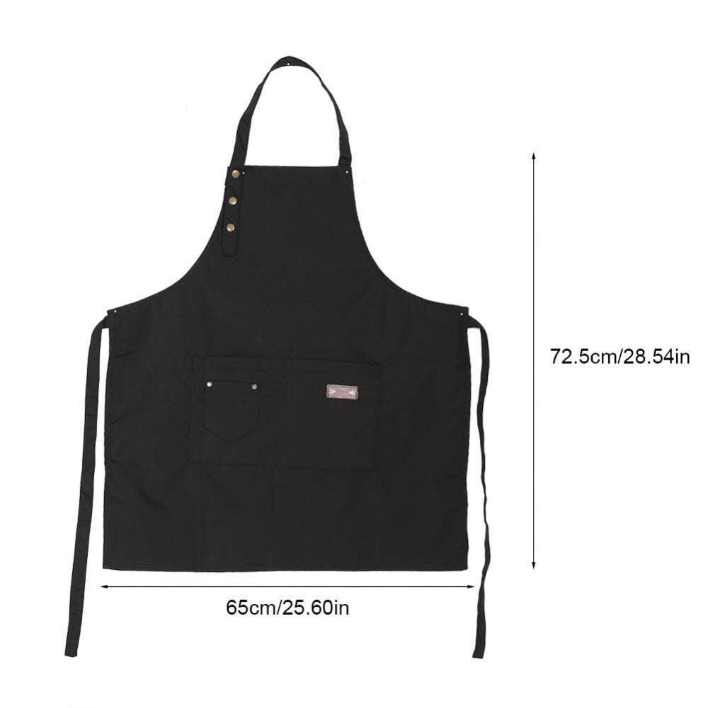 epayst Adjustable Buckles Style Canvas Apron Kitchen Cooking Coffee Shop Waitress Work Uniform