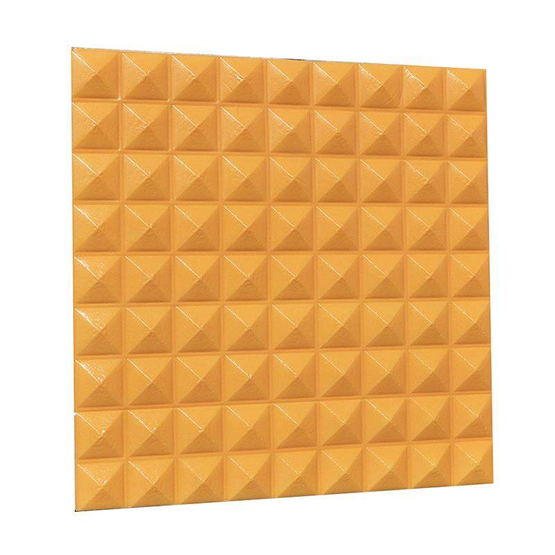 3D Three-dimensional Wall Panels DIY Self-adhesive Waterproof Creative Wallpaper Home Clothing Shop Furniture Store Mural Art Decoration yellow