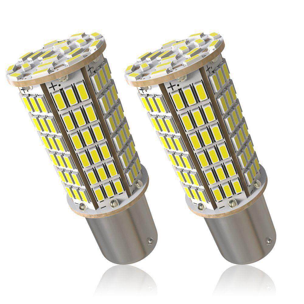 2 x Siêu Sáng 1156 3014 144SMD 1156 1141 1003 7506 Bóng ĐÈN LED Sử Dụng Cho Hỗ Đèn Xenon Trắng