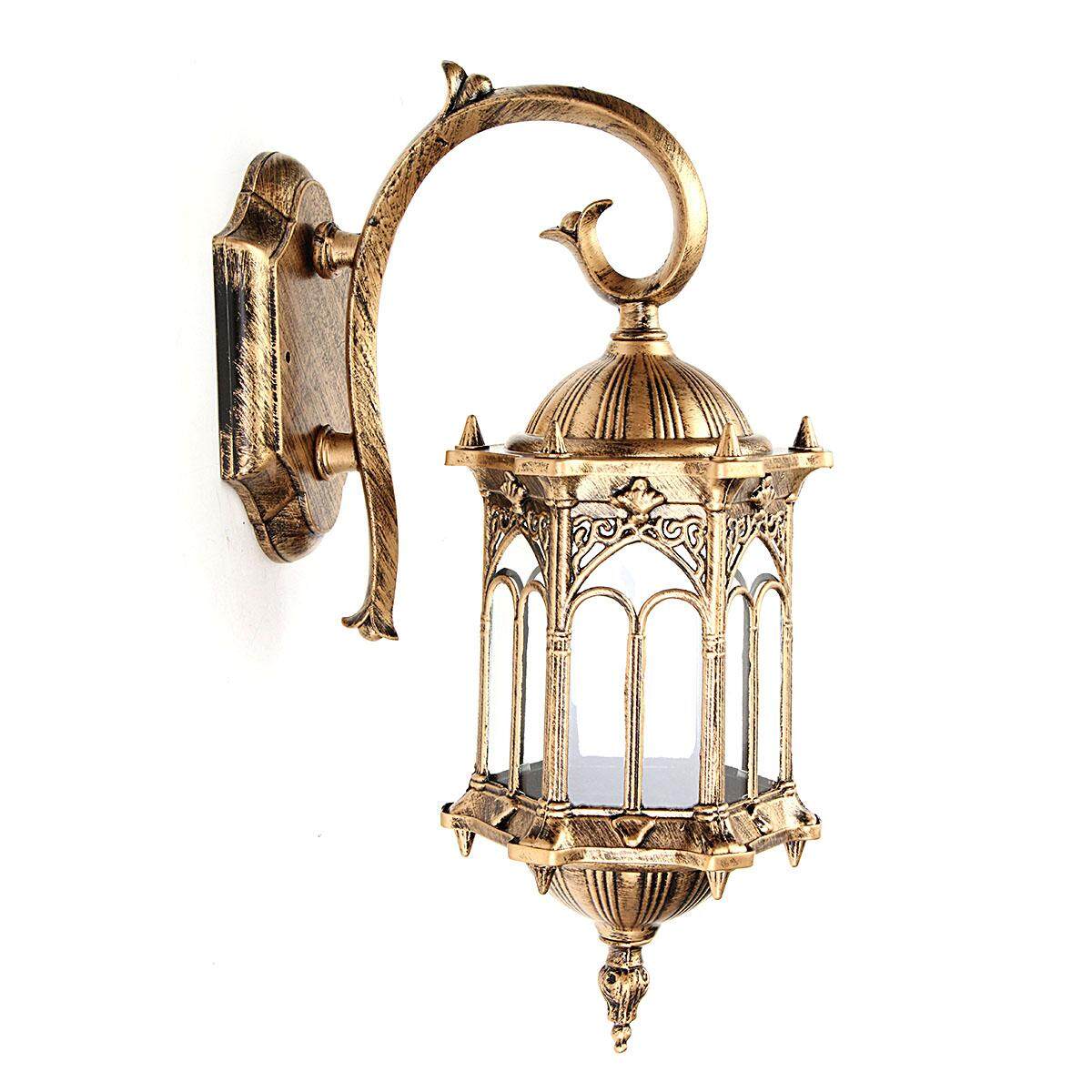 Đồng cổ Ngoài Trời Bên Ngoài Tường Đèn Lồng Đèn Sconce Vườn Hiên Nhà Đèn