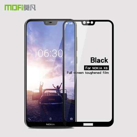 Mofi สำหรับ Nokia 6.1 PLUS KINGKONG เพชรคลุมทั้งหมดหน้าจอฟิล์มป้องกันกระจกเทมเปอร์ 5.6 นิ้ว
