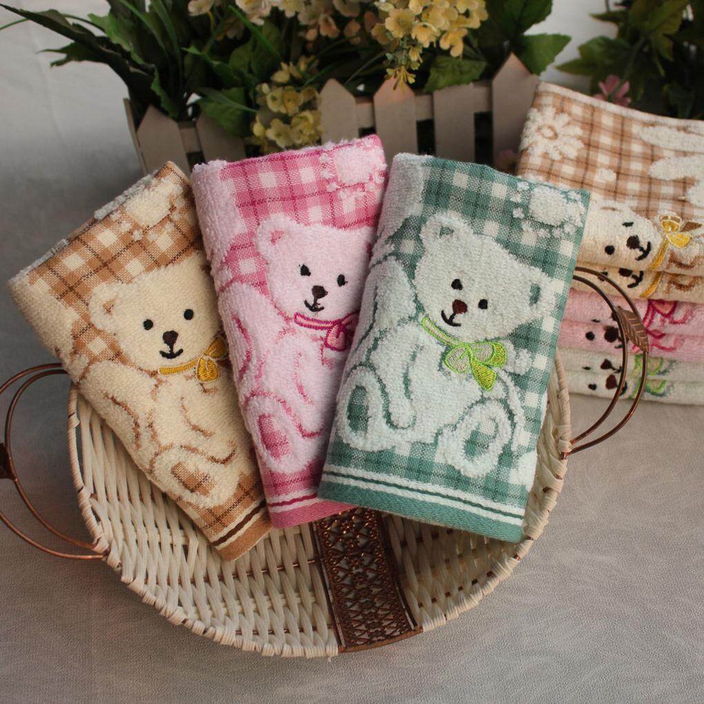 Exquisite design Cartoon Bear Bath Towel Cotton Face Towel Strong Water Absorption Compressed Soft Towels - intl