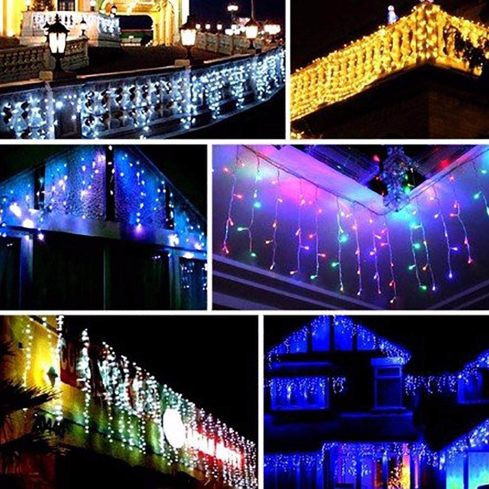 【Free Vận Chuyển + Đèn Flash Deal】 8x3 M Màn Tiệc Nhẹ Đèn Ngoài Trời Xmas Cây Dây Cổ Tích Cưới 220 V P65Waterproof