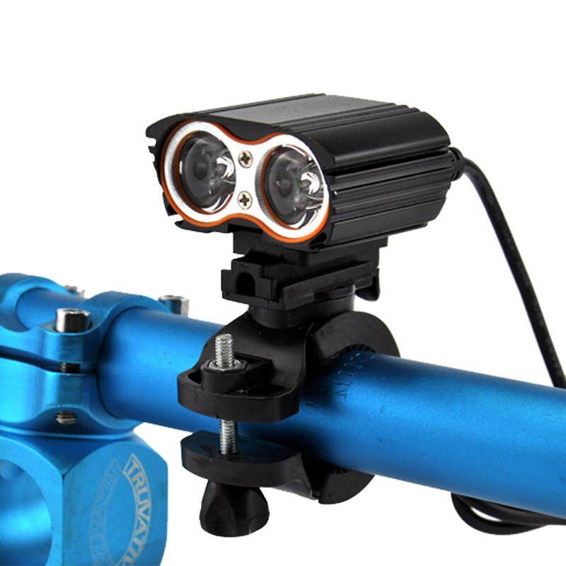 2x XM-L T6 LED USB Waterproof Lamp Bike Bicycle Headlight + Rear Light