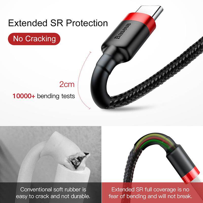 Cáp Baseus Kevlar USB Type C HSHOP HSHOP365 1m aa