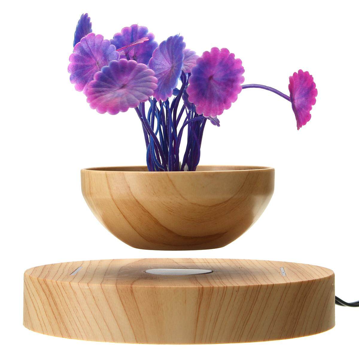 Magnetic Levitation Air Bonsai Suspension Flower Pot Potted Plant Gift - intl