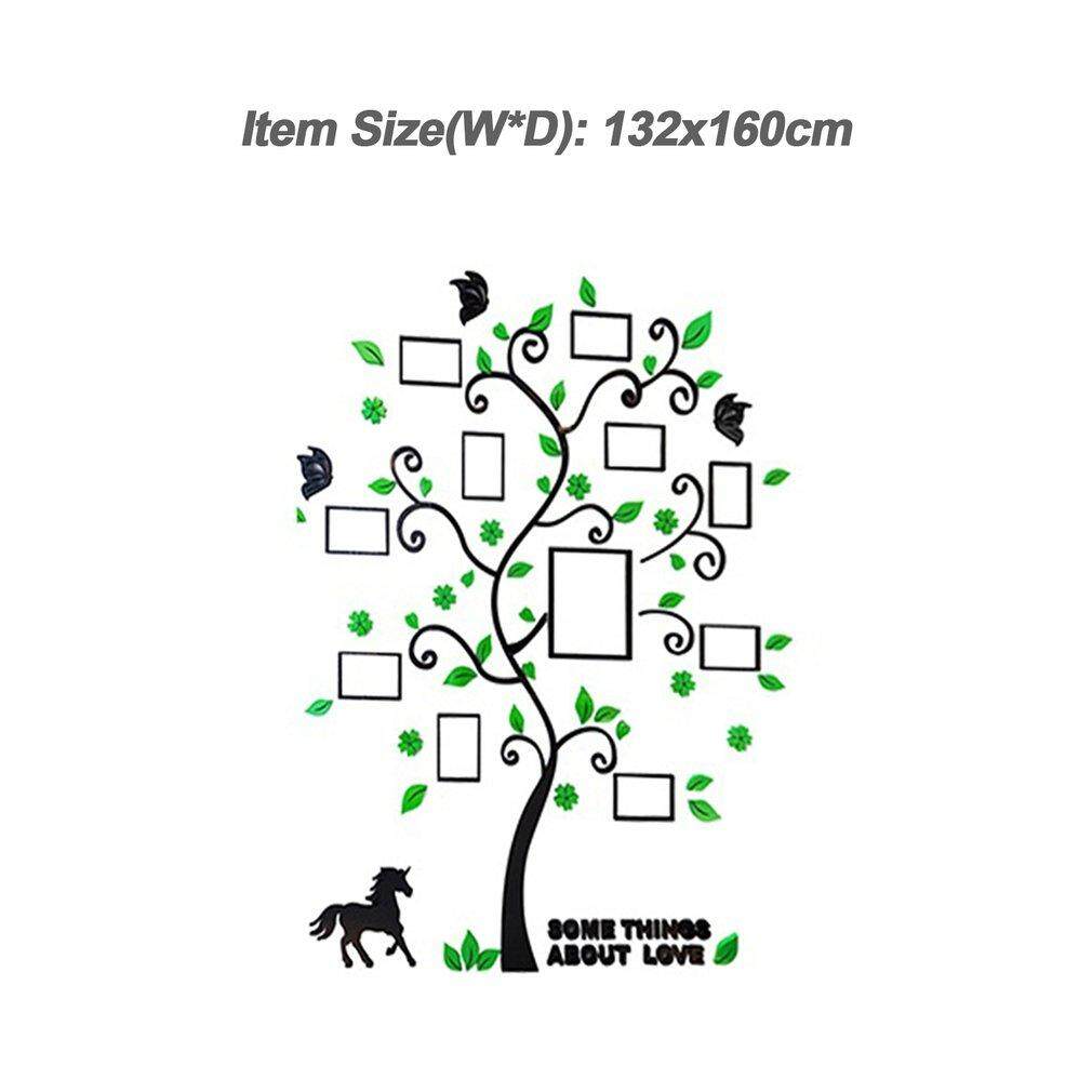 GOOD DIY Home Family Decoration Wallpaper 3D Acrylic Photo Frame Tree Wall Sticker - intl