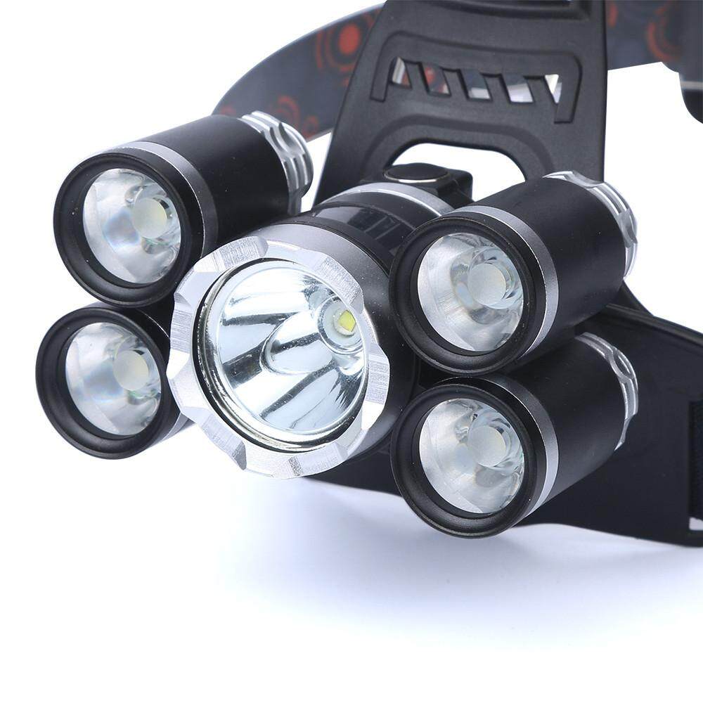 35000LM 5x XM-L T6 LED Headlamp Headlight Flashlight Head Light Lamp 18650