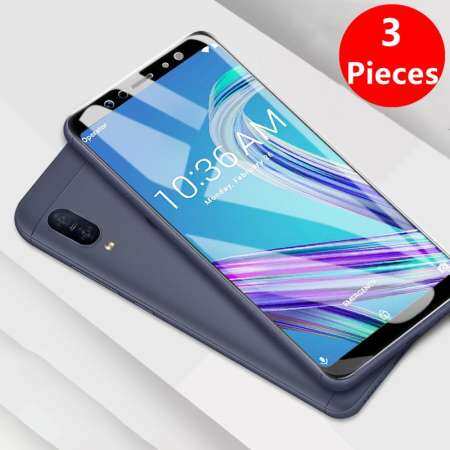 【 Glass】For ASUS ZenFone MAX Pro M1 360 องศาเต็มรูปแบบกันกระแทกป้องกันเคสโทรศัพท์สำหรับ ASUS ZenFone MAX Pro m1