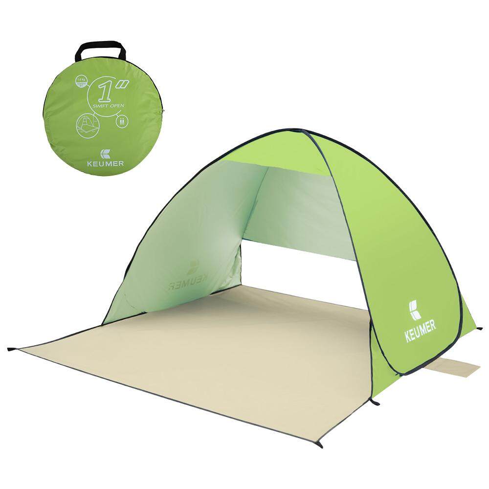 (120+60)*150*100cm Outdoor Automatic Instant Set up Portable Beach Tent Anti UV Shelter Camping Fishing Hiking Picnic