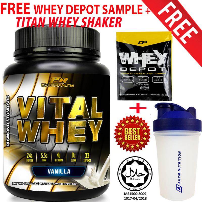 Whey Protein Halal Vital Whey (Vanilla) 1kg/2.2lbs, Whey Isolate With