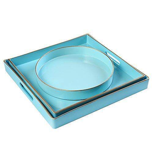 turquoise serving tray