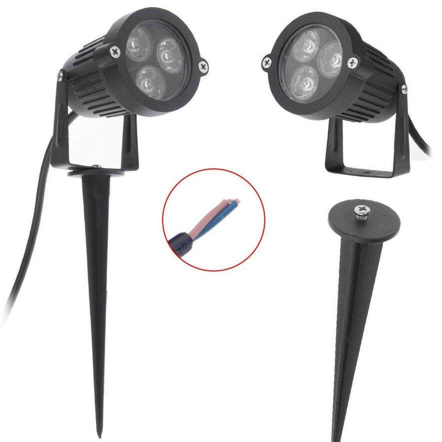 [[Flash Sale] 3 W Ngoài Trời Bãi Cỏ Đèn 85-265 V Vườn Con Đường Sân Chiếu Sáng Điểm Nhọn Đèn