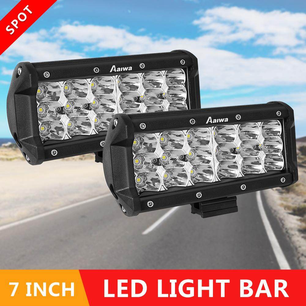 LED Bar Aaiwa 2 7 Inch 36 W Ba Liên Tiếp Điểm đèn Sương Mù Đèn Lái Thuyền Đèn LED công việc Đèn cho Xe Jeep Khoang Thuyền SUV Xe Tải Xe ATV