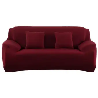 3 Seat Fashion Slipcover Stretchable Pure Color Sofa Cushion Pure Color Sofa Cushion