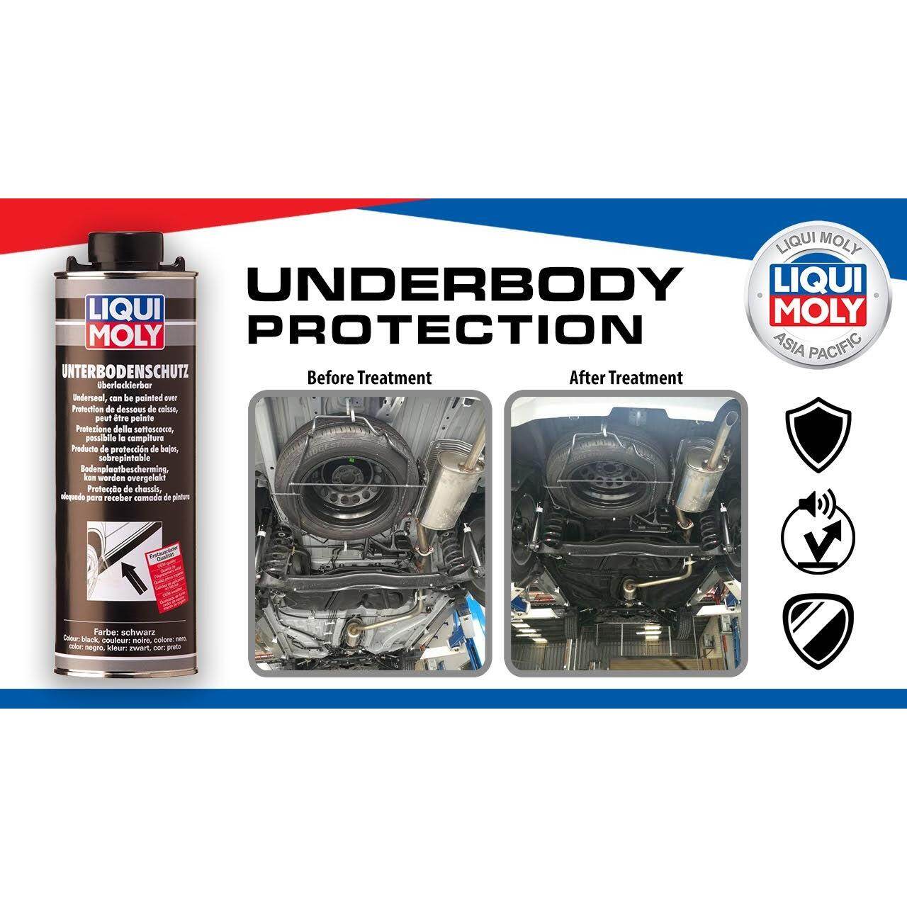 Liqui Moly Underbody / Undercarriage coating service for Saloon size
