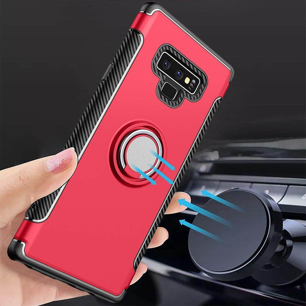 Ốp Điện Thoại Cho Samsung Galaxy Note 9, Ốp Silicon Nam Châm Sang Trọng Vỏ Ốp Cứng Nhẫn Kim Loại