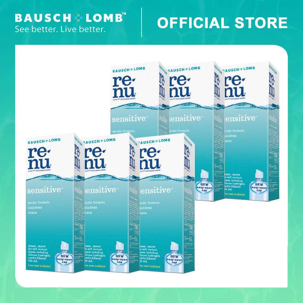 Bausch & Lomb Renu Sensitive 355ml 6-Pack Combo Multi-Purpose Solution (6 Boxes)