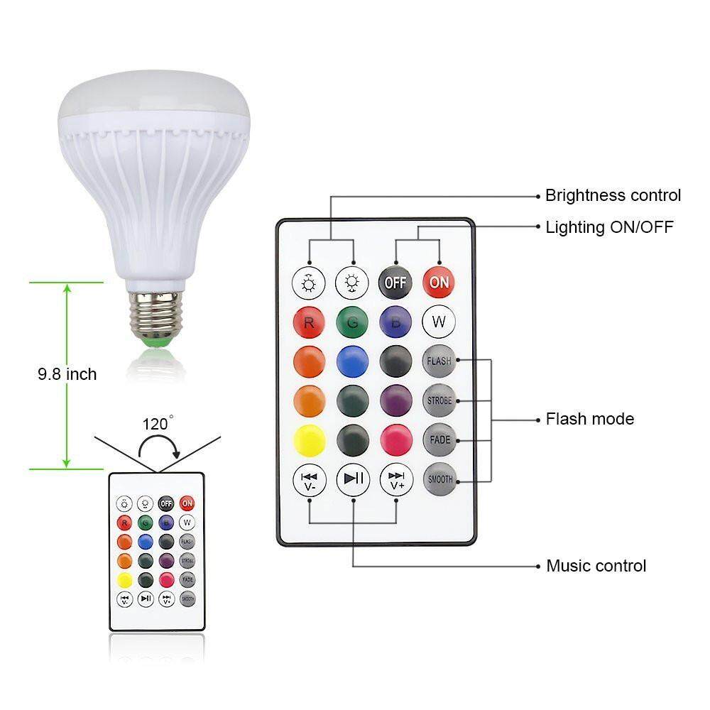 JY MusicLed Đèn Loa Bluetooth RGB Âm Thanh Tích Hợp Loa