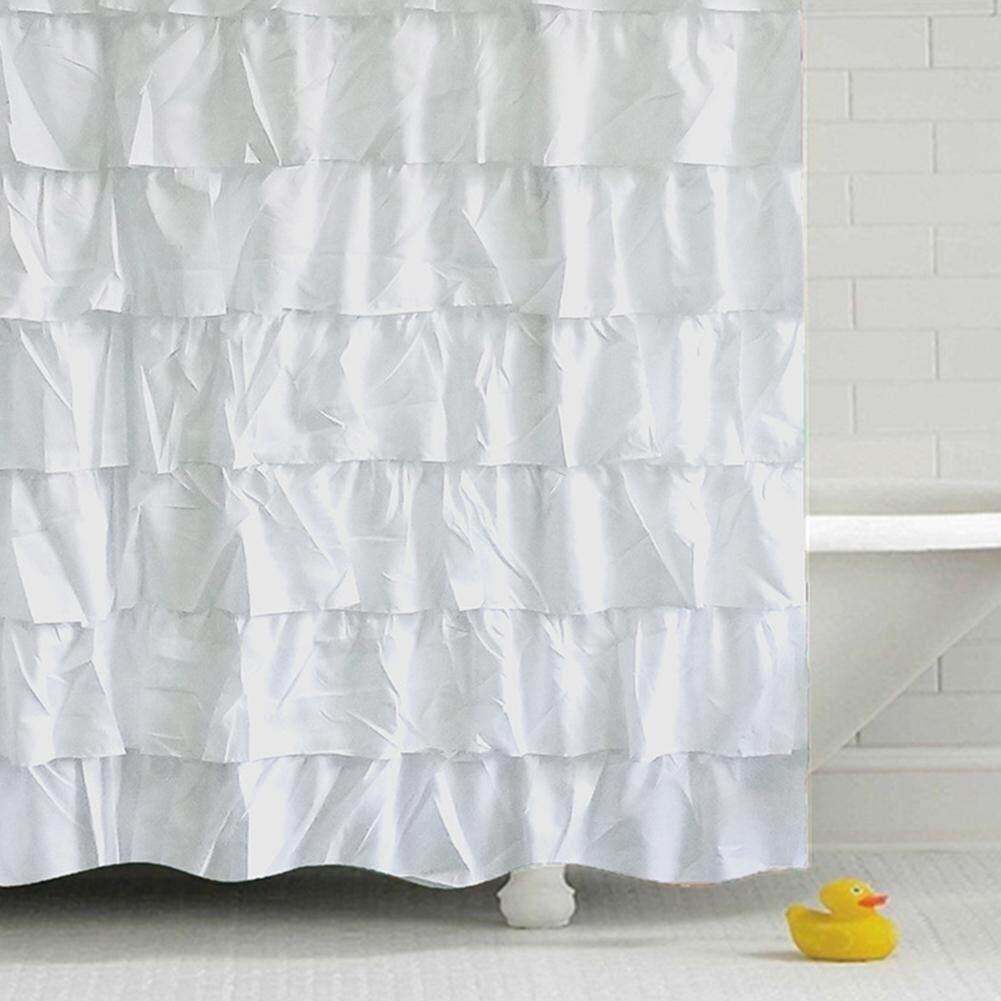 Xi đánh giày 180x180 cm Chống Nước Tôn Edge Màn Tắm Xù Lông Rèm Nhà Tắm Trang Trí