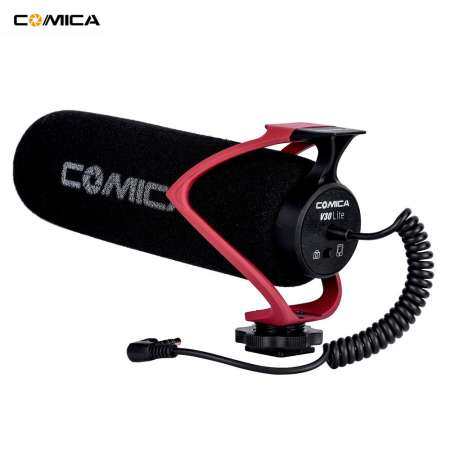 COMICA CVM-V30 LITE ไมโครโฟนรูปแบบขั้วโลก Super - cardioid การออกแบบรองเท้าเย็นไมโครโฟนคอนเดนเซอร์สำหรับกล้องสมาร์ทโฟนสีดำ